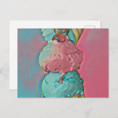 Eiscreme-Sprinklen Postkarte (Vorne/Hinten)