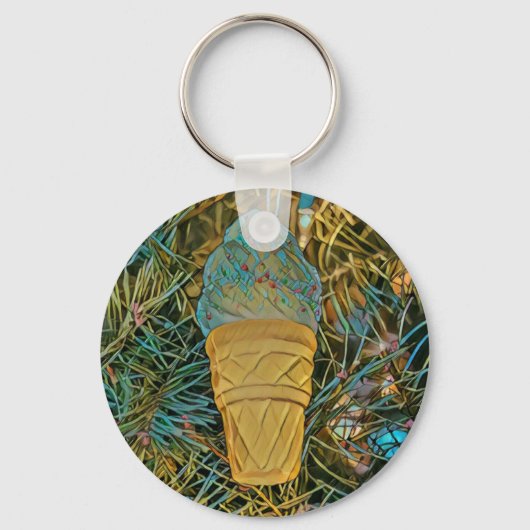 Eiscreme-Sprinklen Schlüsselanhänger (Vorderseite)