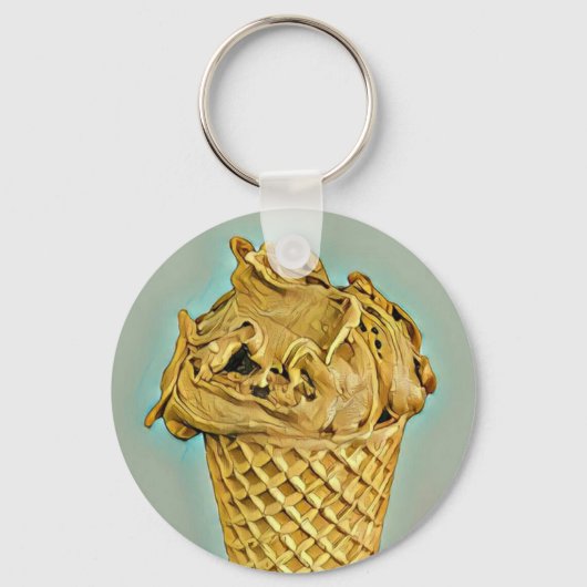 Eiscreme-Sprinklen Schlüsselanhänger (Vorderseite)