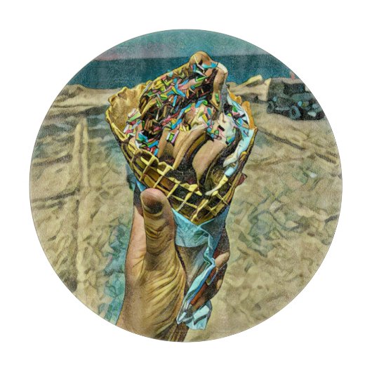 Eiscreme-Sprinklen Schneidebrett (Vorderseite)