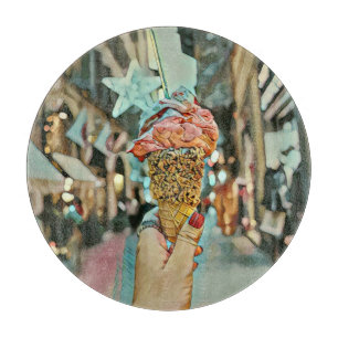 Eiscreme-Sprinklen Schneidebrett