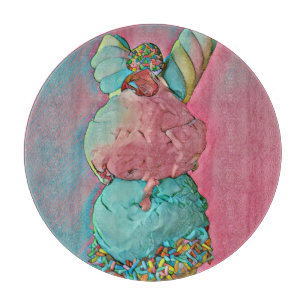 Eiscreme-Sprinklen Schneidebrett