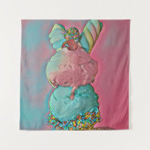 Eiscreme-Sprinklen Wandteppich (Vorderseite)