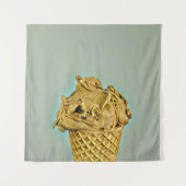 Eiscreme-Sprinklen Wandteppich (Vorderseite)