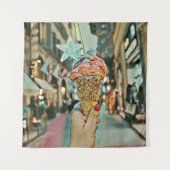 Eiscreme-Sprinklen Wandteppich (Vorderseite)