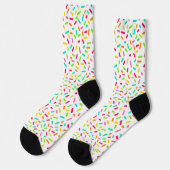 Eiscreme Sprinkles Muster Socken (Linkes Detail)
