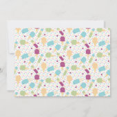 Eiscreme Sprinkles Pastel Girls Geburtstagsparty Einladung (Rückseite)