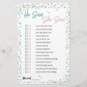 Eiscreme sprinklt er sagte, sie sagte Spiel Briefpapier (Vorderseite)