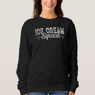 Eiscreme-Squad-Eiscreme-Kone für das Sommerherz Sweatshirt