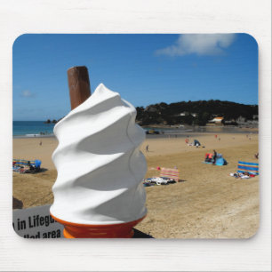 Eiscreme St Brelade's Beach, Jersey Mousepad