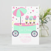Eiscreme Stand Confetti Sweet Birthday Party (Stehend Vorderseite)