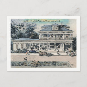 Eiscreme-Stand, Ocean Grove, NJ Vintag Postkarte