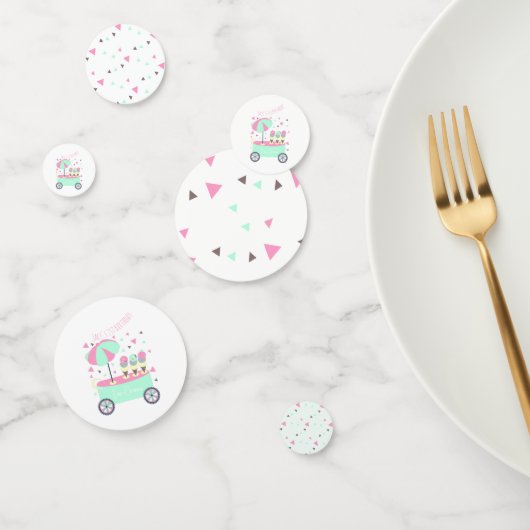 Eiscreme Stand Sweet Pink Geburtstagsparty Konfetti (Gruppe)