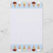 Eiscreme stationär briefpapier (Vorderseite)