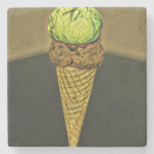 Eiscreme Steinuntersetzer (Vorderseite)