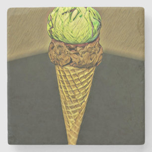 Eiscreme Steinuntersetzer