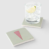 Eiscreme Steinuntersetzer (Seitenansicht)