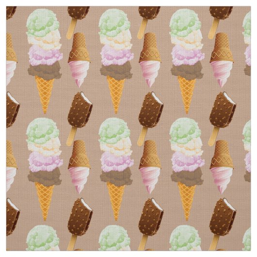 Eiscreme Stoff (Muster)