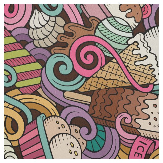 Eiscreme Stoff (Muster)