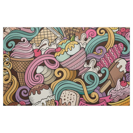 Eiscreme Stoff (Fat Quarter (45,7 x 55,9 cm))