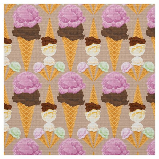 Eiscreme Stoff (Muster)