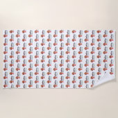 Eiscreme Strandtuch (Vorderseite)