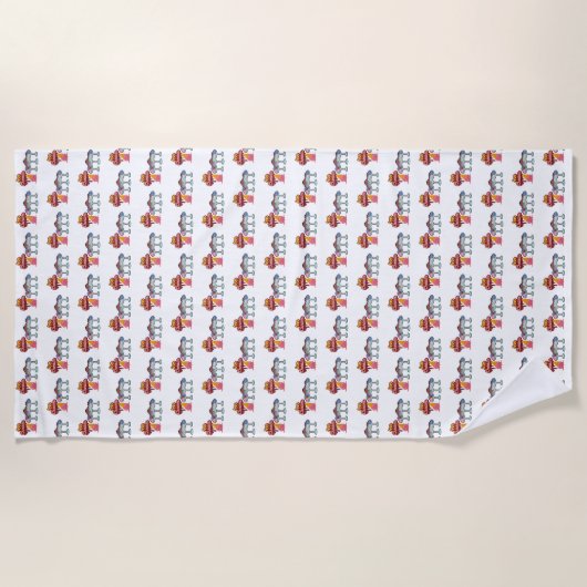 Eiscreme Strandtuch (Vorderseite)