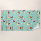 Eiscreme Strandtuch (Vorderseite)