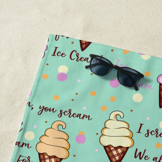 Eiscreme Strandtuch (Beispiel)