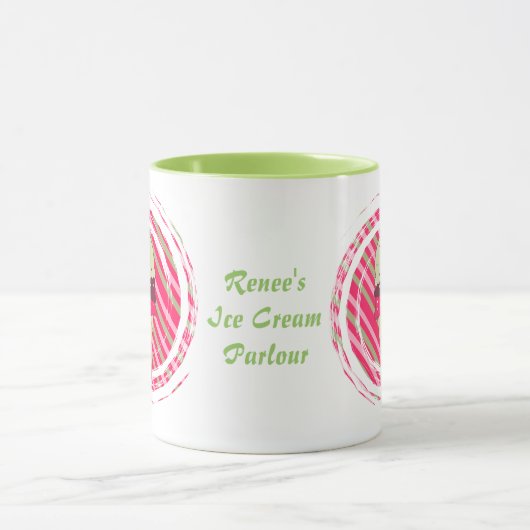 Eiscreme Strawberry Swirl Tasse (Zentrum)