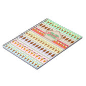 Eiscreme Streifen Personalisiert Notizblock (Linke Seite)