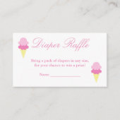 Eiscreme Summer Baby Dusche Windelwaschkarte Begleitkarte (Vorderseite)