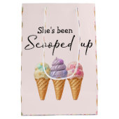 Eiscreme Summer Scoopup Brautparty Gefallen Mittlere Geschenktüte (Rückseite)