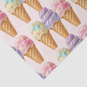 Eiscreme Summer Scoopup Brautparty Gefallen Seidenpapier (Detail)