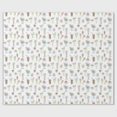 Eiscreme Sundae Collage Geschenkpapier (Flach)