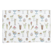 Eiscreme Sundae Collage Kissenbezug (Vorderseite-Rechts)