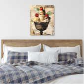 Eiscreme Sundae Collage Leinwanddruck (Insitu (Schlafzimmer))
