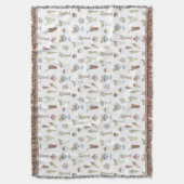 Eiscreme Sundae Collage Pattern Decke (Vorderseite Vertikal)