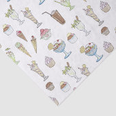 Eiscreme Sundae Collage Seidenpapier (Ausschnitt)