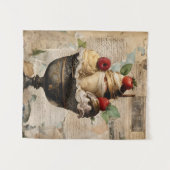 Eiscreme Sundae Collage Wandteppich (Vorderseite (Horizontal))