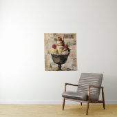 Eiscreme Sundae Collage Wandteppich (Beispiel)