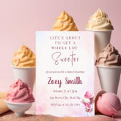 Eiscreme Sundae Dusche Einladung
