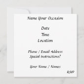 Eiscreme Sundae Einladung (Rückseite)