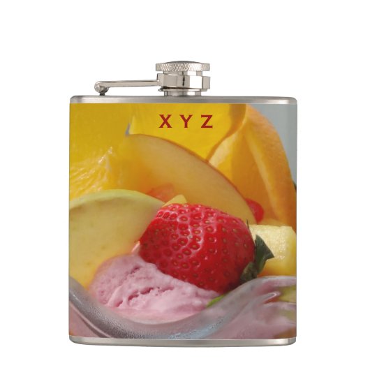 Eiscreme Sundae Flachmann (Vorderseite)