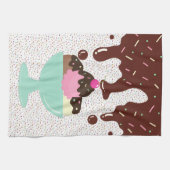 Eiscreme Sundae Geschirrtuch (Horizontal)