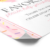 Eiscreme Sundae Hier das Sweet Lieblingszeichen de Poster (Ecke)