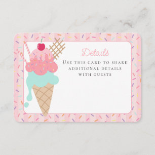 Eiscreme Sundae Hier die Details zum Schott einfüg Begleitkarte