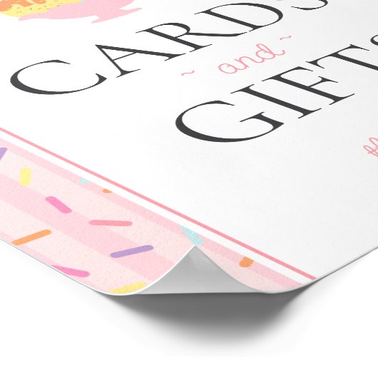 Eiscreme Sundae Hier die Schottenkarten und Gesche Poster (Ecke)