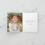 Eiscreme Sundae Kindergeburtstag Dankeskarte (Innenseite)