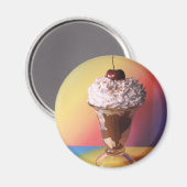 Eiscreme Sundae Kühlschrankmagnet (Vorderseite/Rückseite)